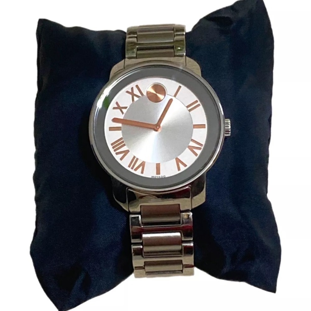 Movado Bold 32 mm Silver Women's Stainless Steel Wristwatch